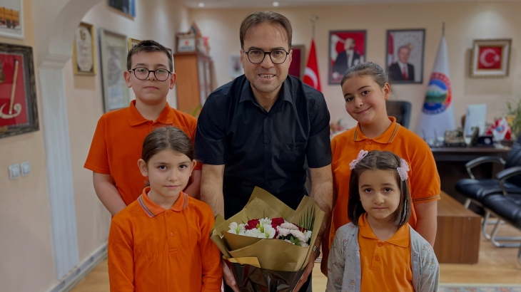 İlköğretim Haftası Dolayısıyla Başkan Özata’ya Ziyaret
