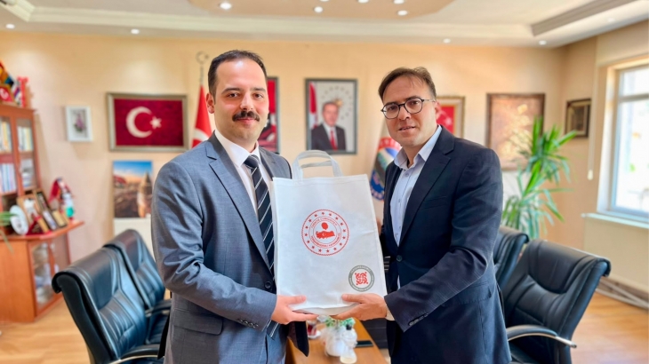 Kaymakam Adem Levent'ten Belediye Başkanımız Mehmet Özata'ya Ziyaret